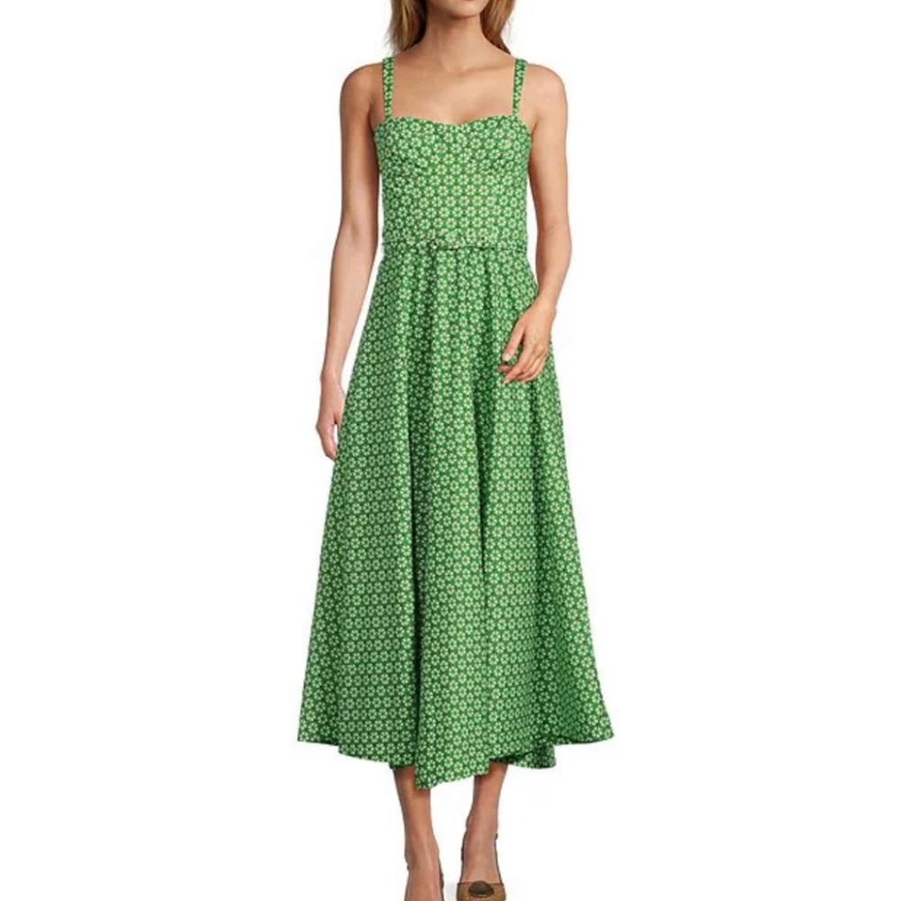 Antonio Melani Margo printed sweetheart neck sleeveless Maxi dress in size 14.